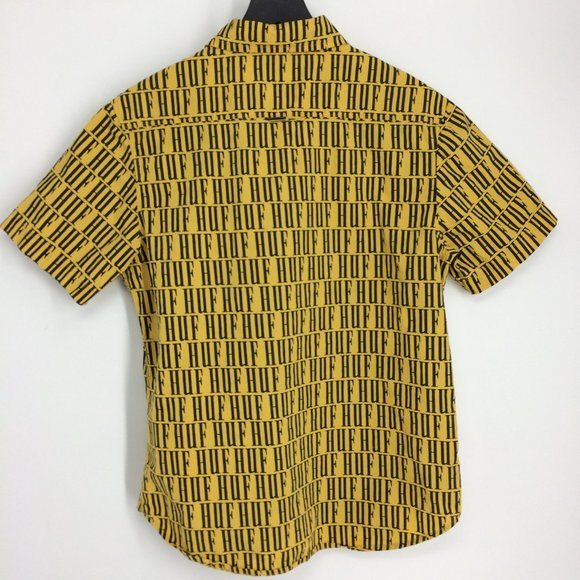 HUF Night Market All Over Logo Repeat Print Shirt - Picture 2 of 7